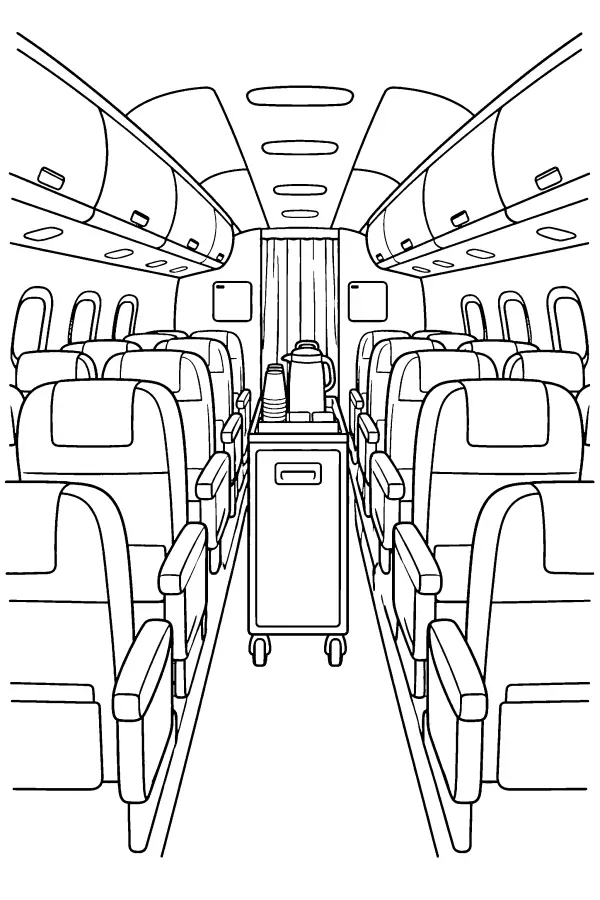 Airplane Cabin Interior