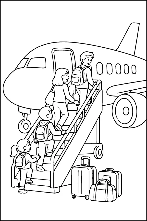 Boarding The Plane