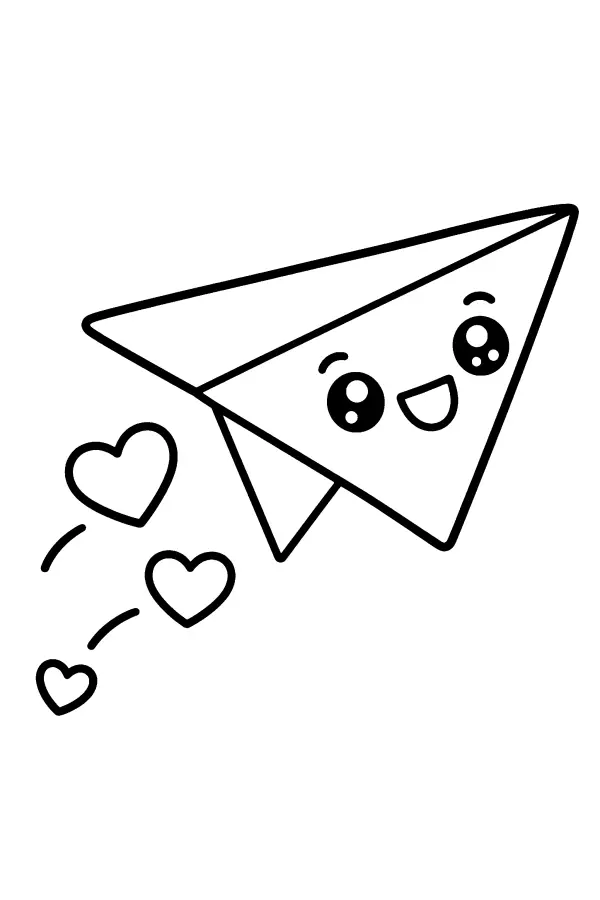 Heart Trail Paper Plane