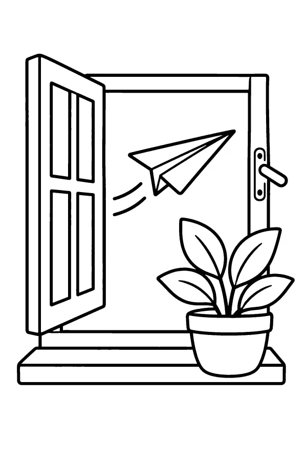 Paper Plane Window