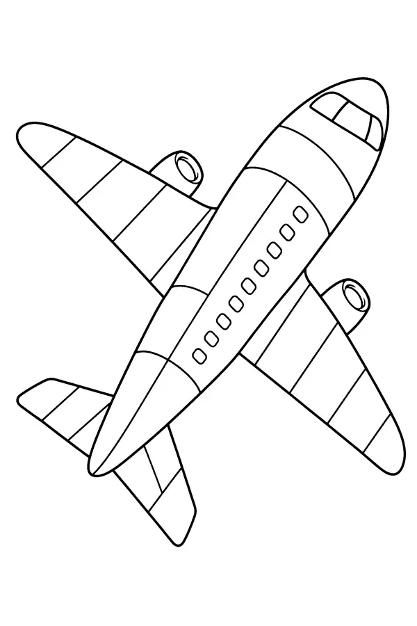 Patterned Jet Plane