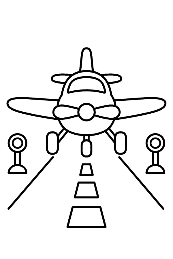 Plane On Runway