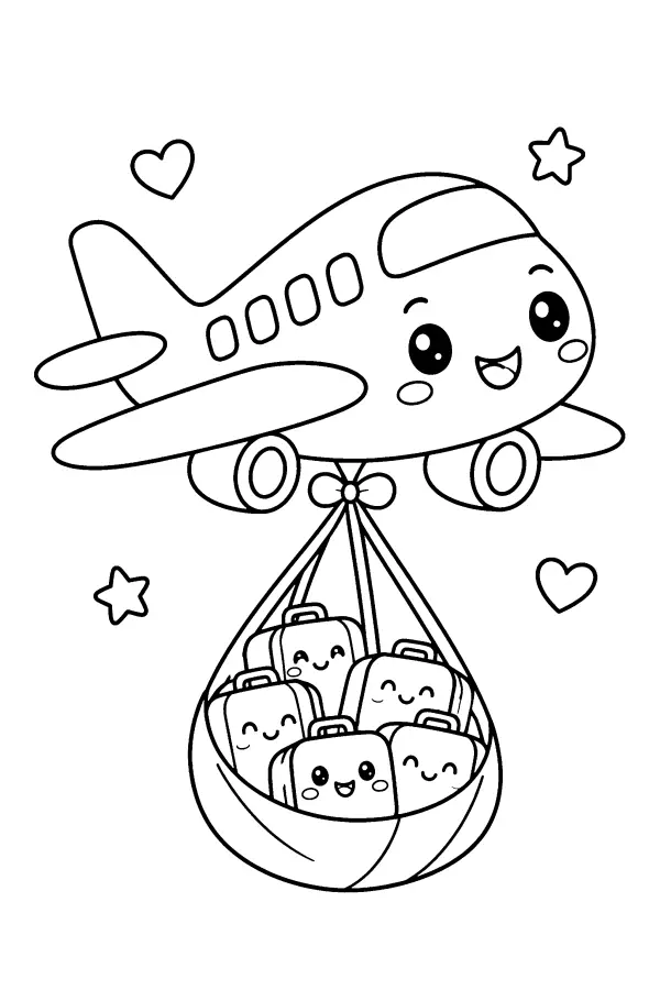 Plane With Suitcases