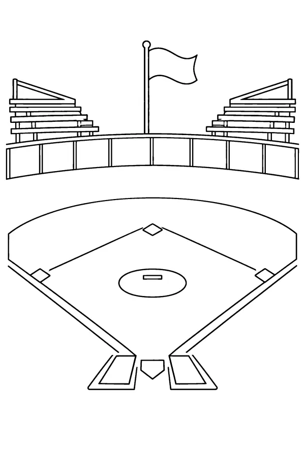 Ballfield Flag View