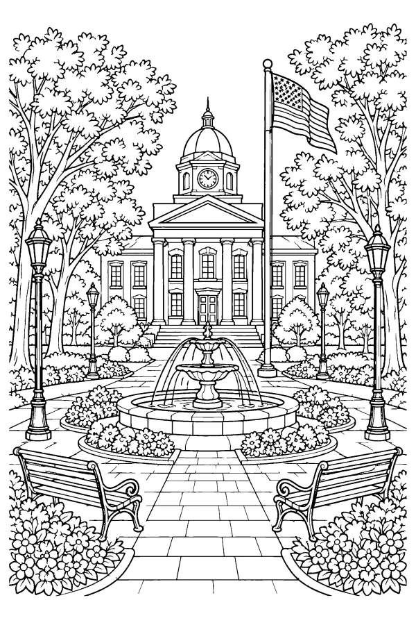 Courthouse Fountain Square