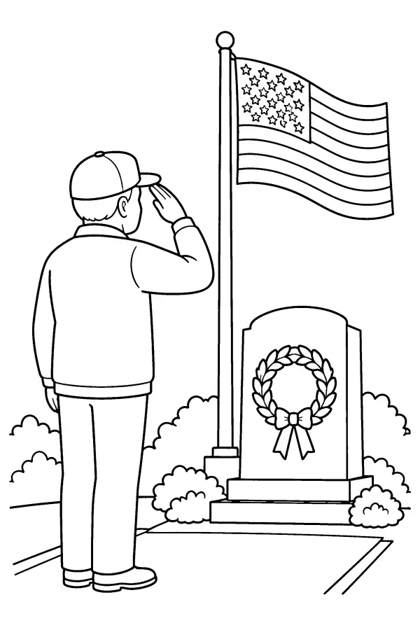 Flag Tribute Scene