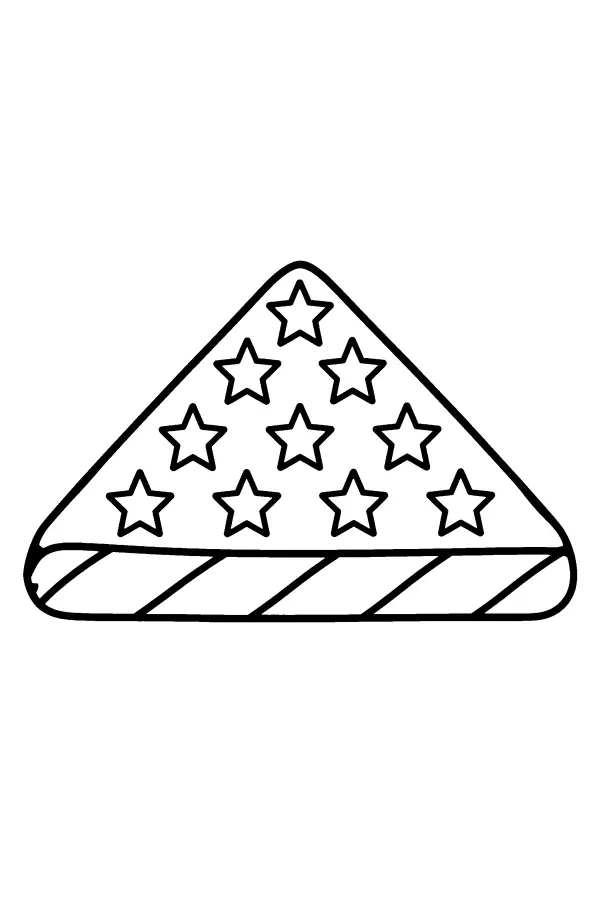 Folded Star Flag