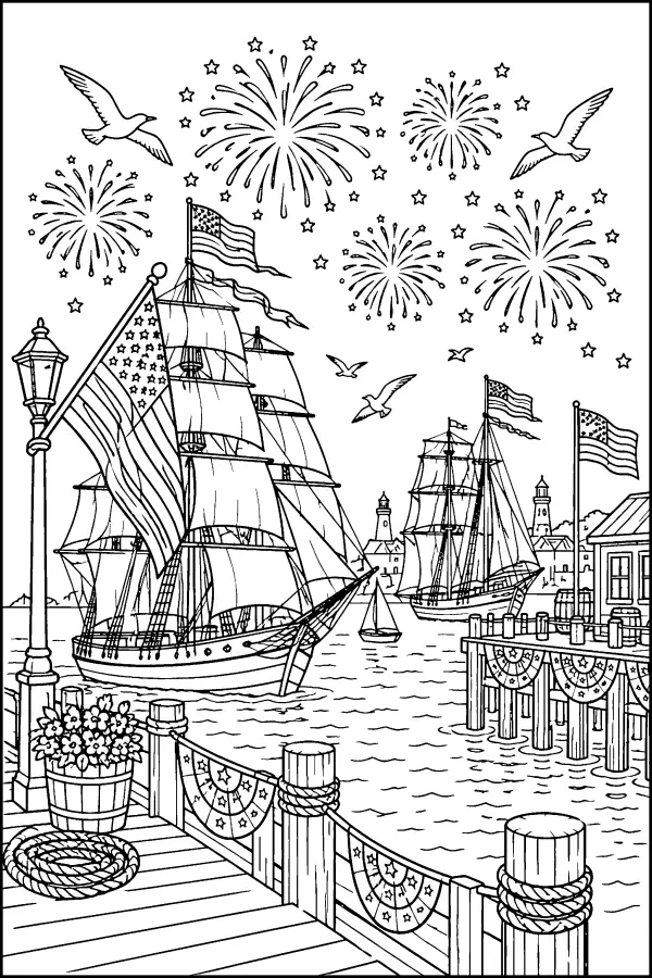 Harbor Fireworks Fleet