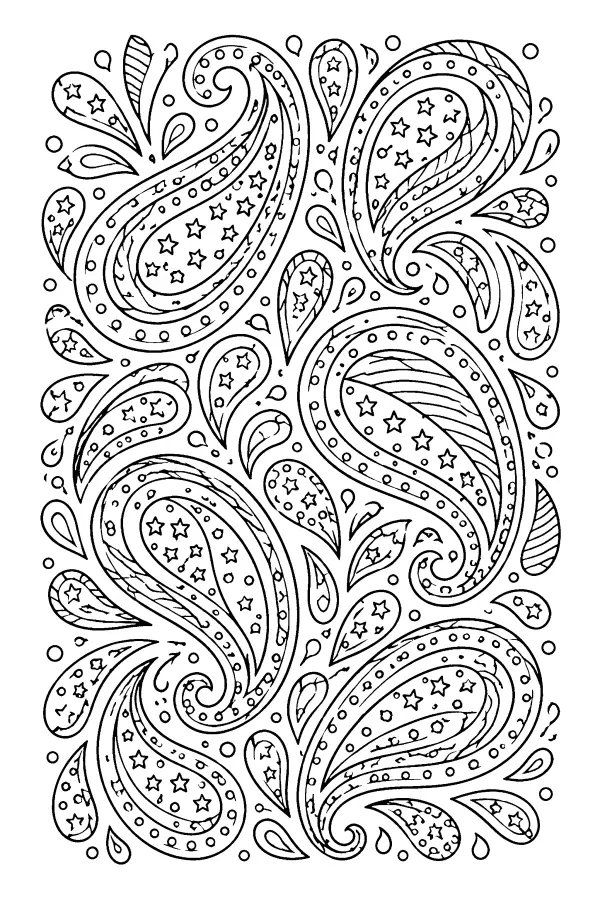 Paisley Star Motif