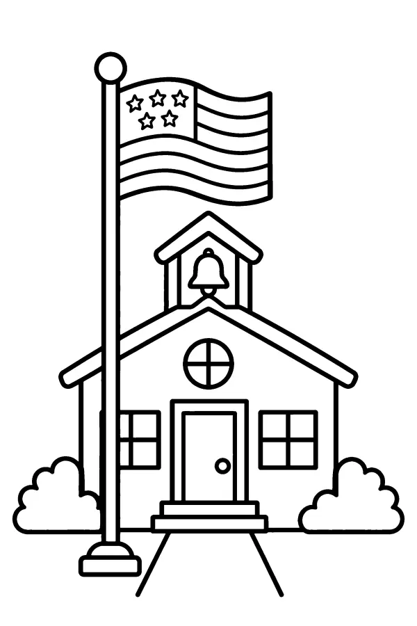 Schoolhouse Flag
