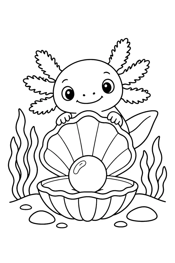 Axolotl And Pearl