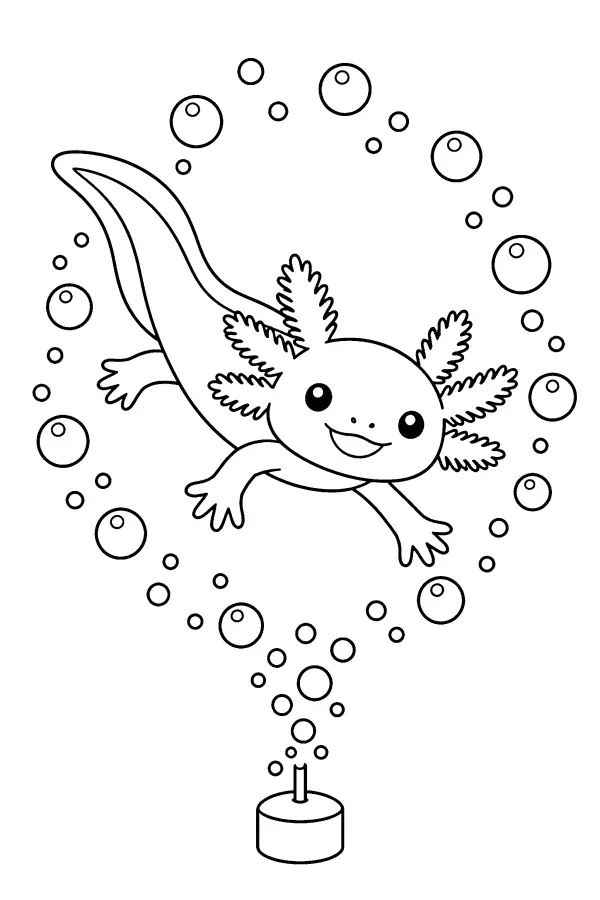 Axolotl Bubble Drift