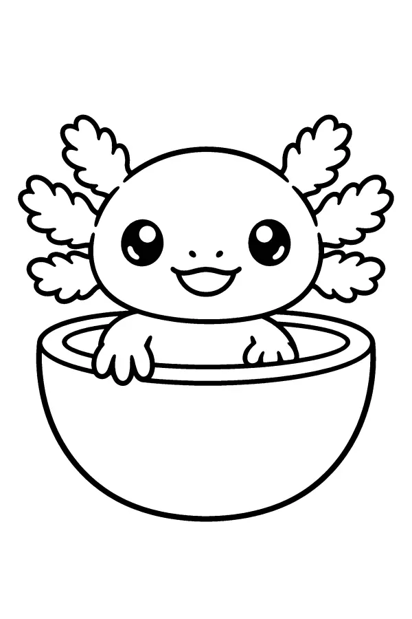 Axolotl In Bowl