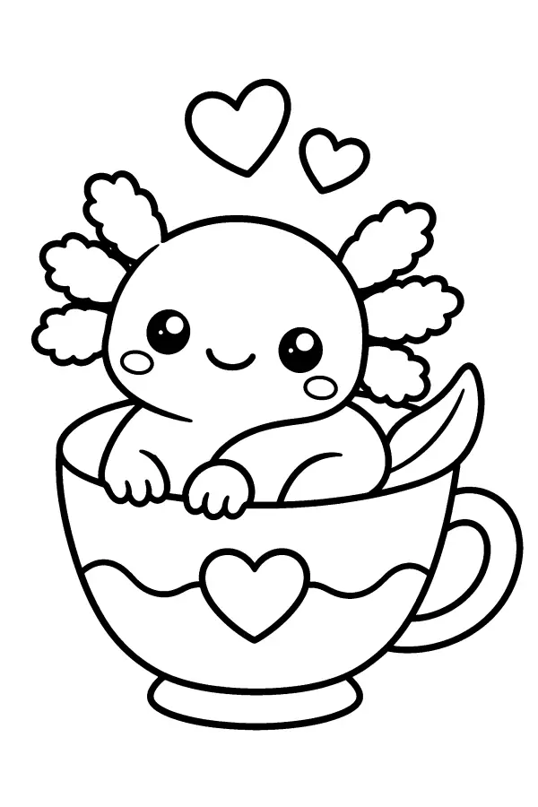 Axolotl Tea Cup