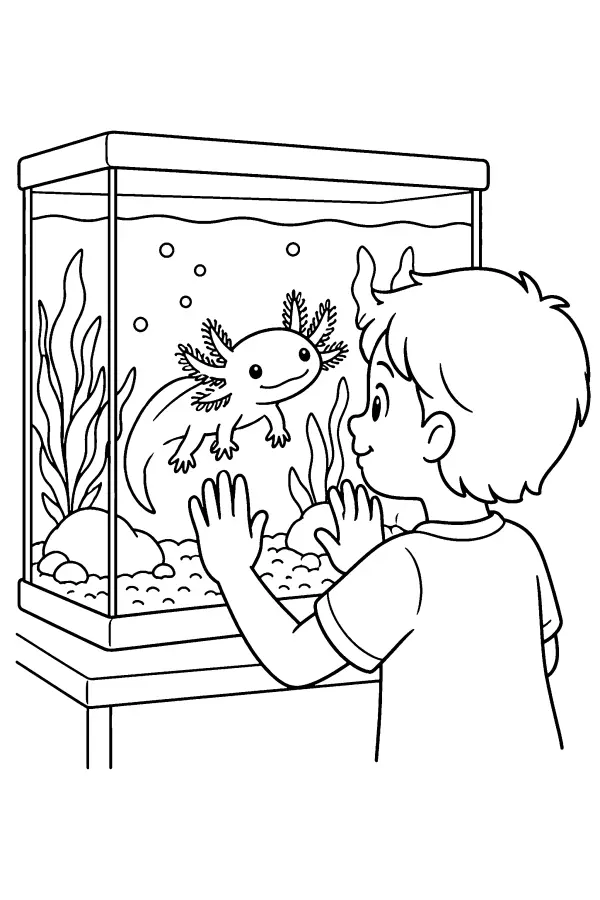 Child And Axolotl
