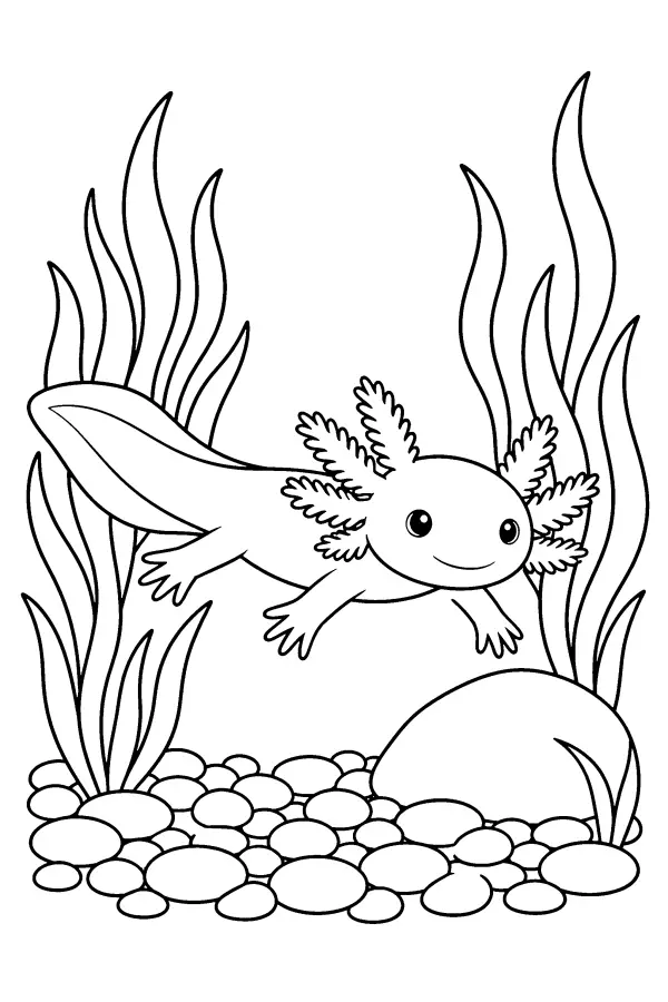Gliding Axolotl Scene