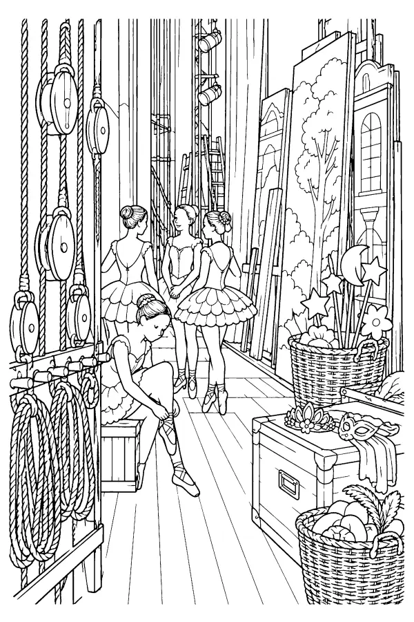 Backstage Dance Scene
