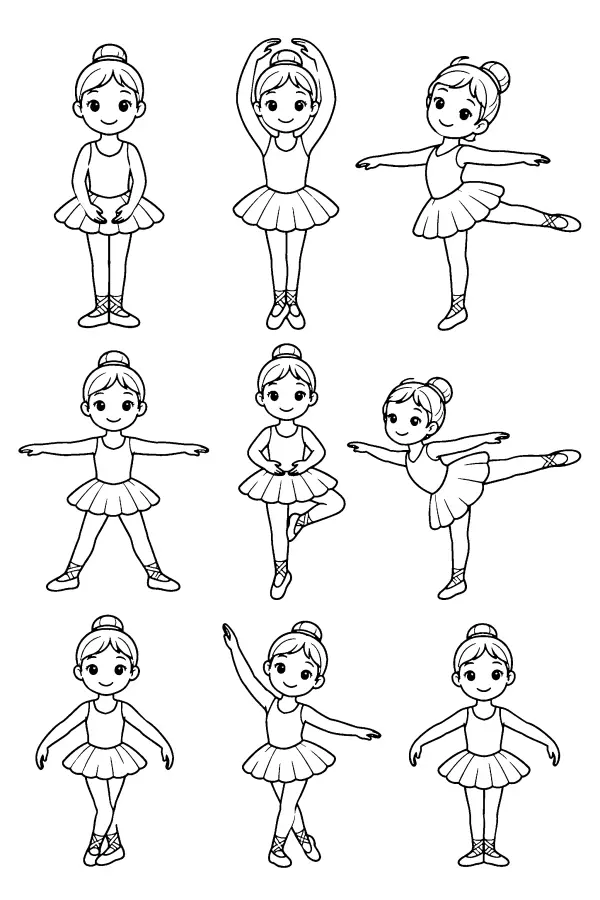 Ballet Pose Grid