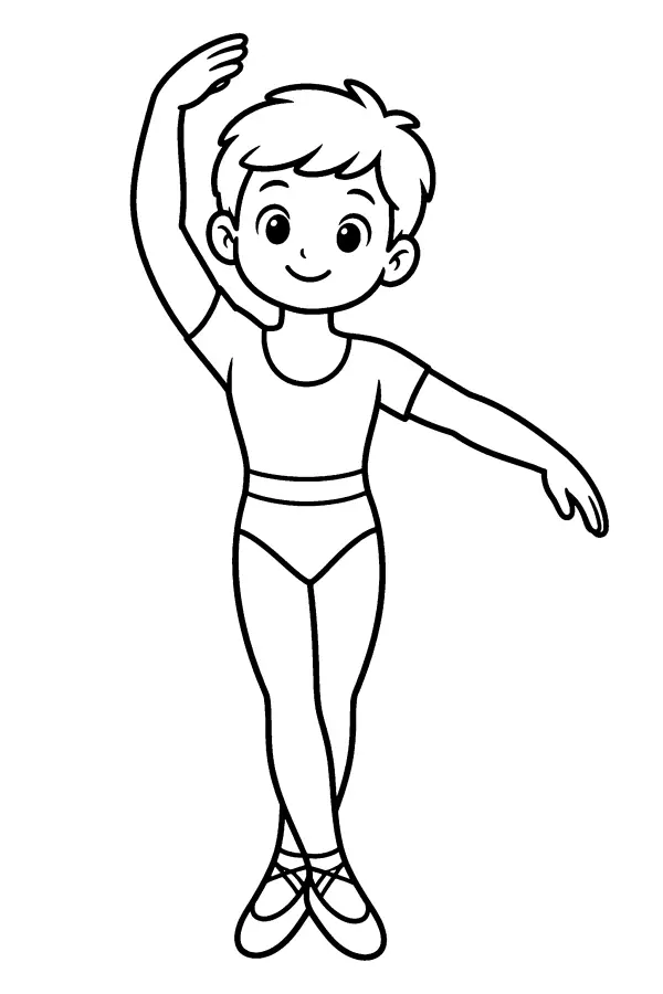 Boy Ballet Pose