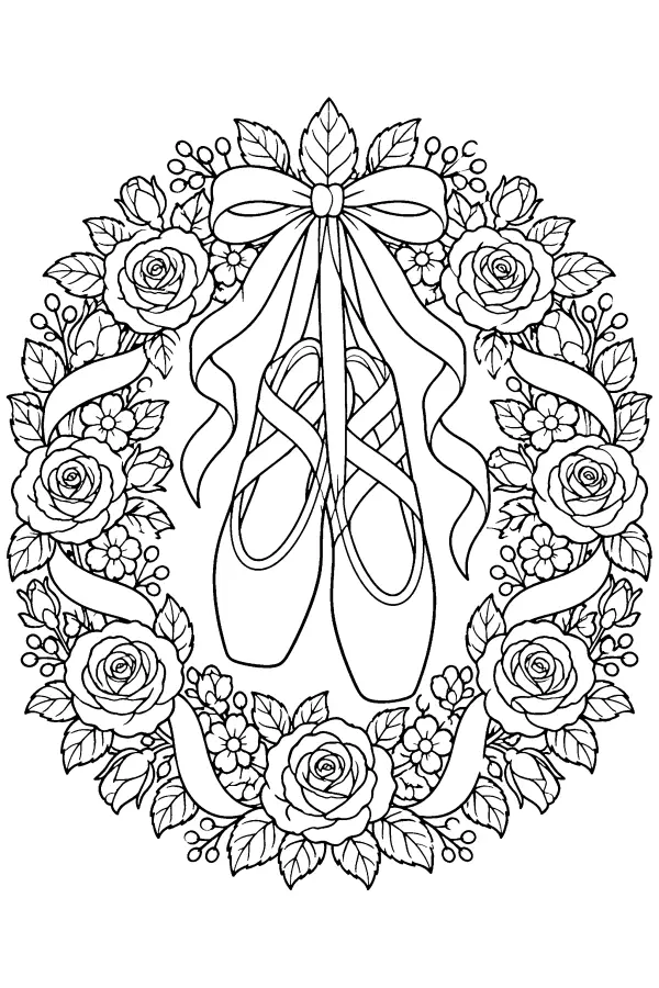 Rose Ribbon Wreath
