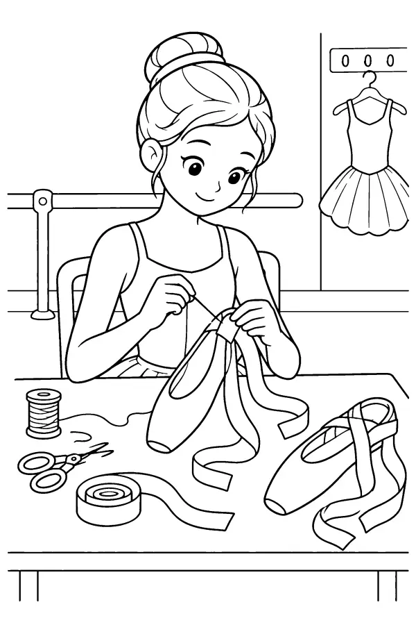 Sewing Pointe Shoes