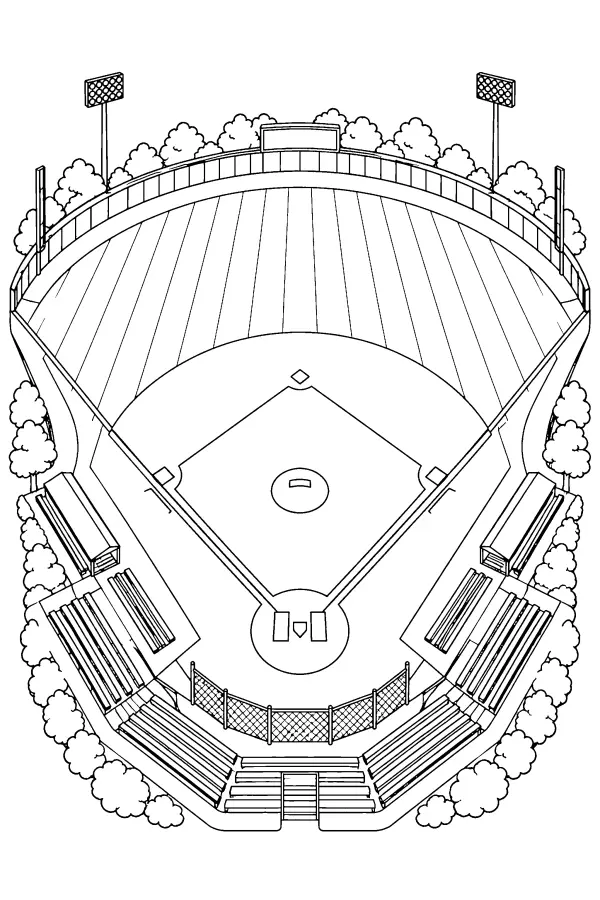 Aerial Ballpark View