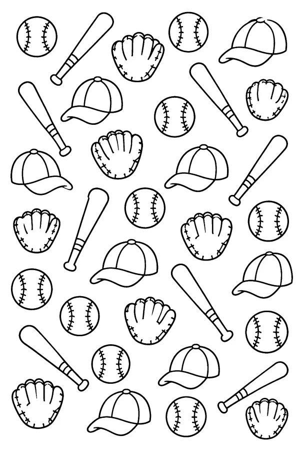 Baseball Gear Pattern