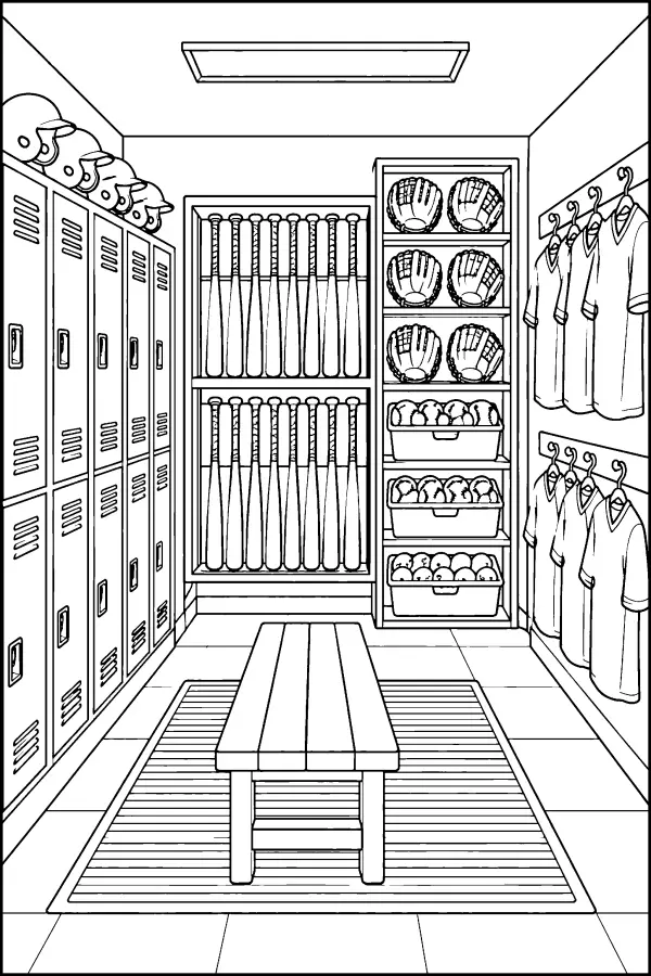 Baseball Locker Room