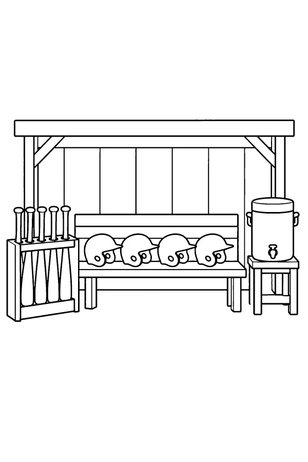 Dugout Gear Bench