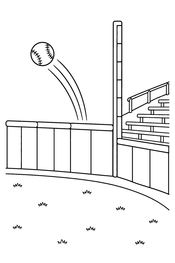 Home Run Over Fence