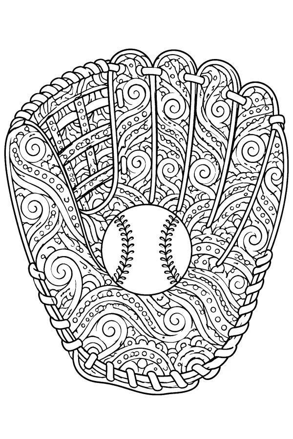 Patterned Baseball Glove