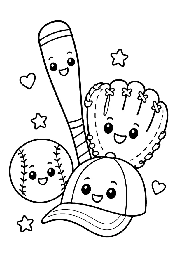Smiling Baseball Gear