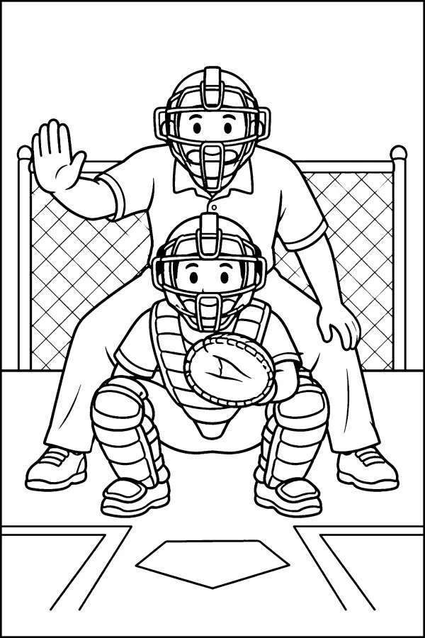 Umpire Behind Catcher