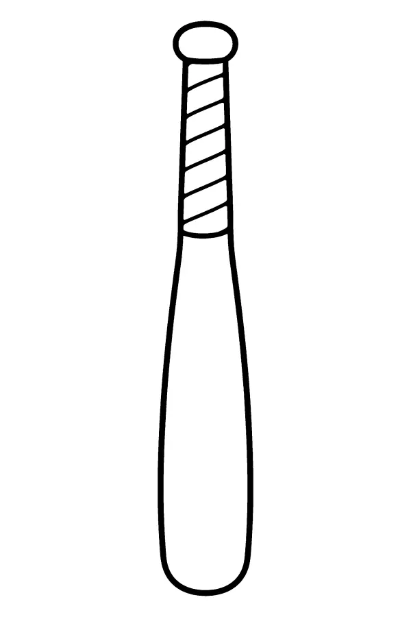 Upright Baseball Bat