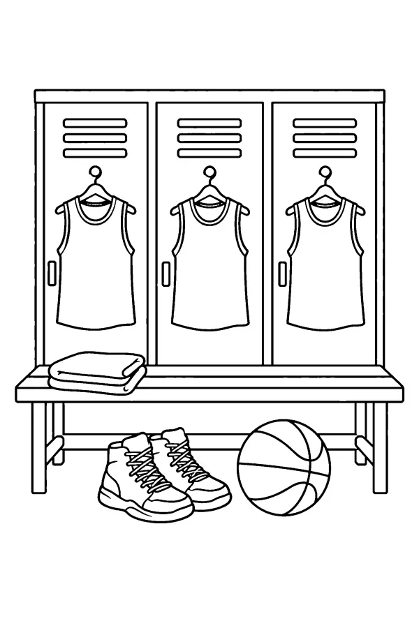 Locker Room Bench