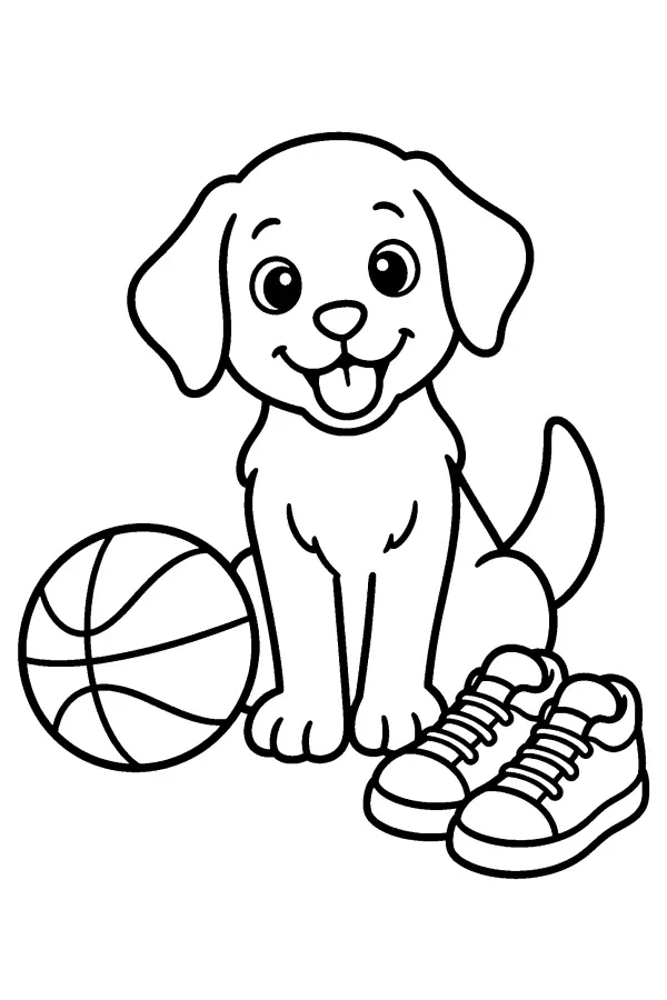 Puppy With Gear