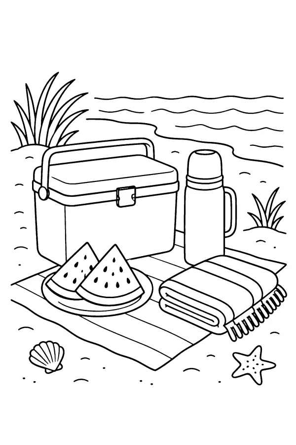 Beach Picnic Spread