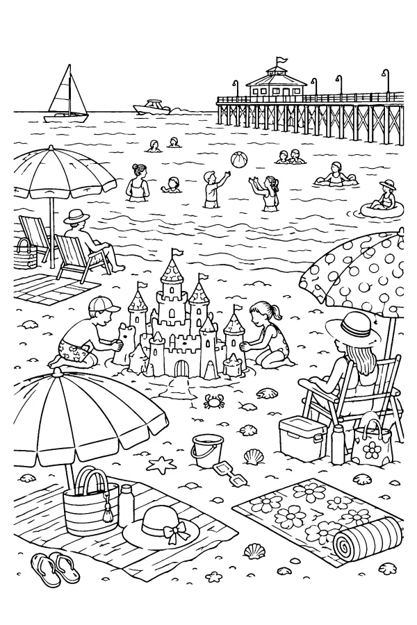 Busy Beach Day