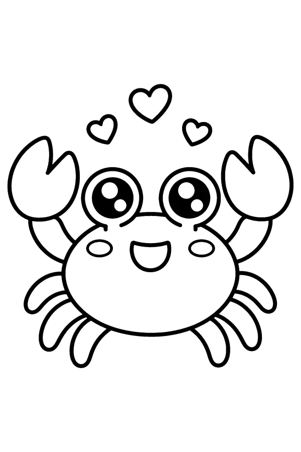 Crab With Hearts