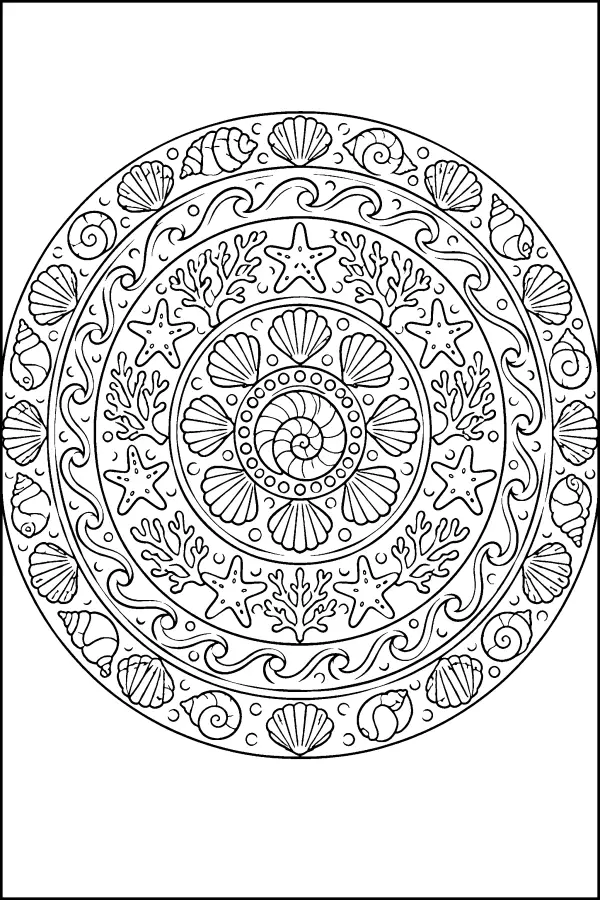 Ocean Shell Mandala