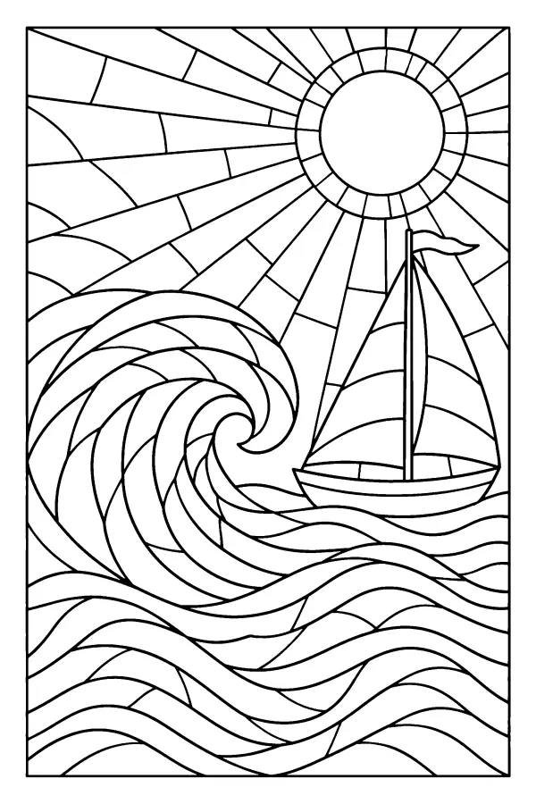 Sunlit Wave Sail