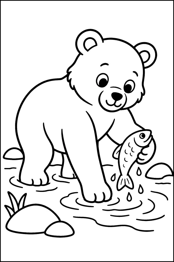 Bear By The Stream