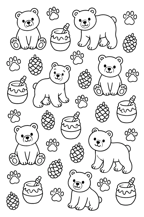 Bear Forest Pattern