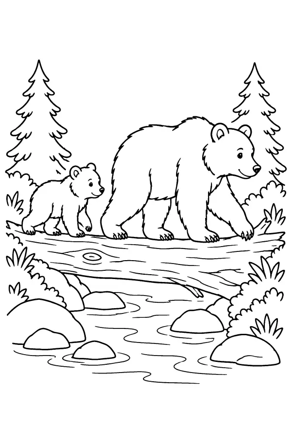 Bear Log Crossing