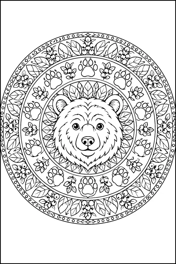 Bear Paw Mandala