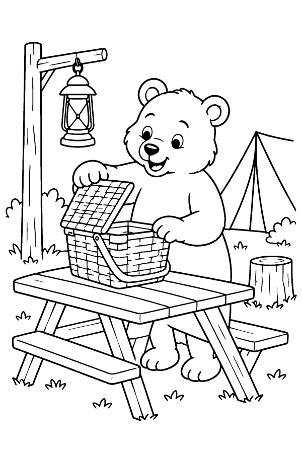 Bear Picnic Basket