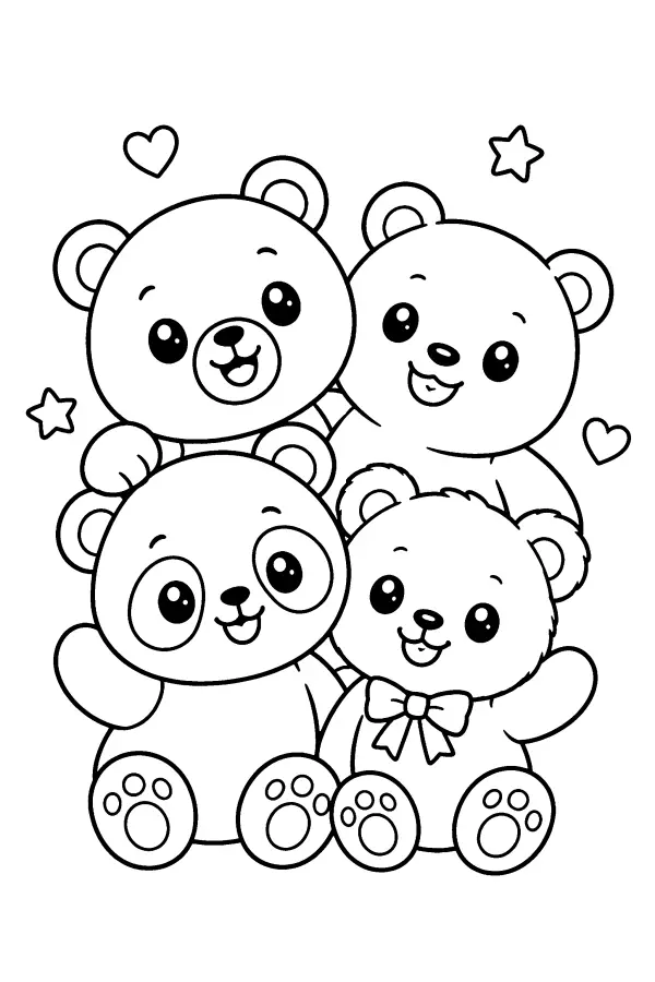 Four Bear Friends