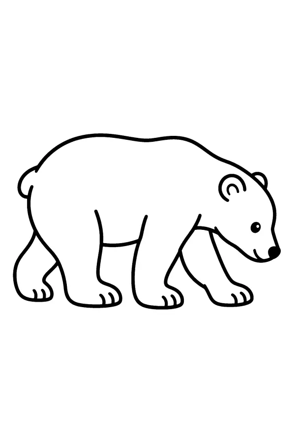 Walking Polar Bear