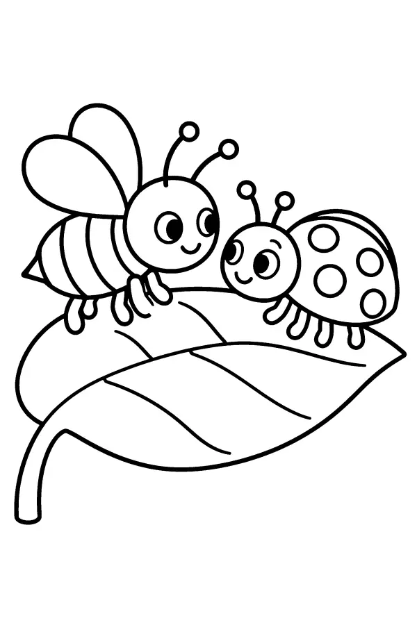 Bee And Ladybug