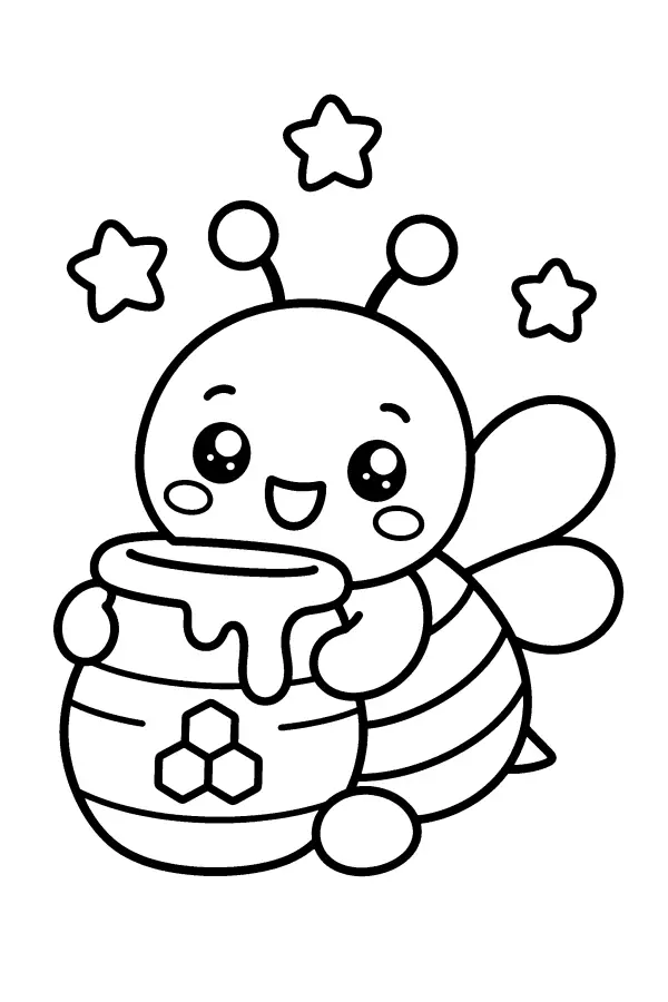 Bee Hugging Honey Pot